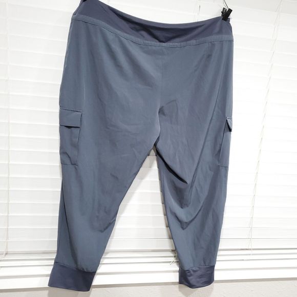 Athletic Works Jogger Pants Womens Blue XXXL Side Pockets Athleisure Wear - Picture 5 of 9